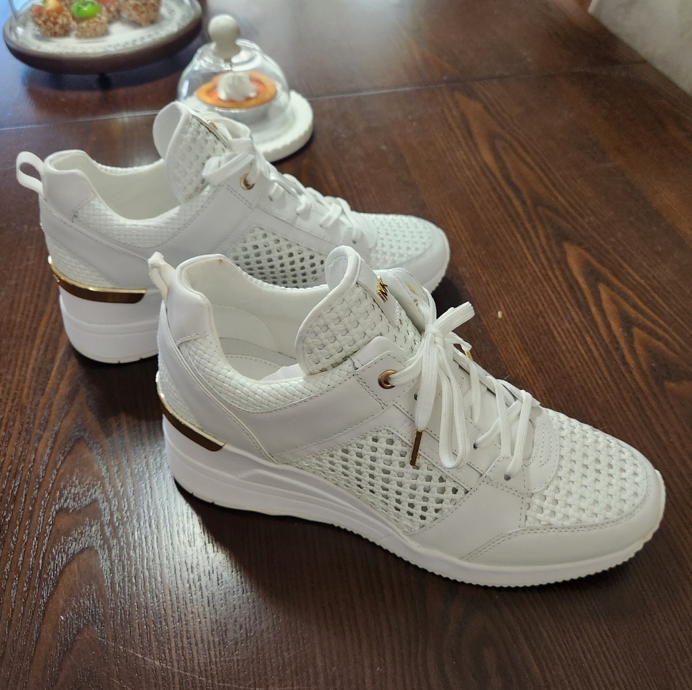 NIB Michael Kors wedge sneakers